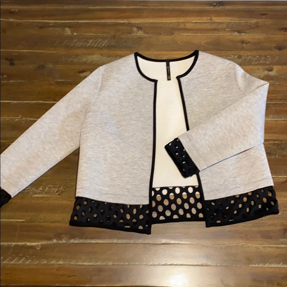 Grey and Black Boxy Jacket